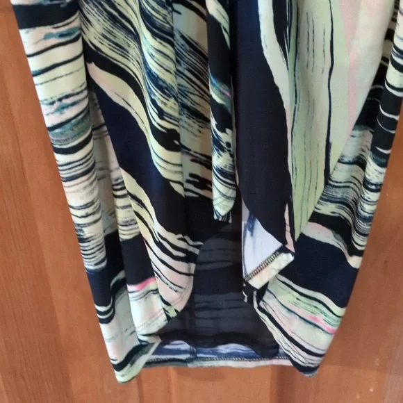 RACHEL Rachel Roy Michele South Beach Stripe Racer Back Hi Low Tank Dress M - Picture 7 of 16